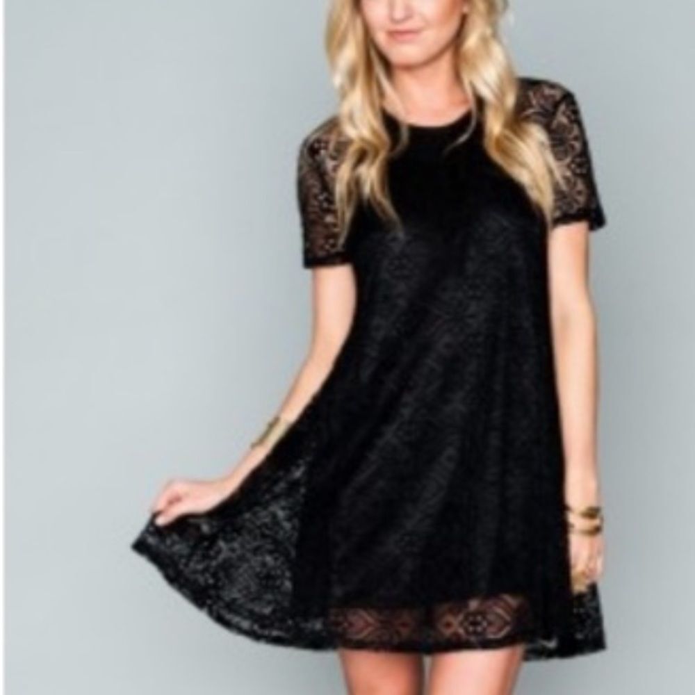 Show Me Your‎ MuMu Black Nick's Babydoll Dress